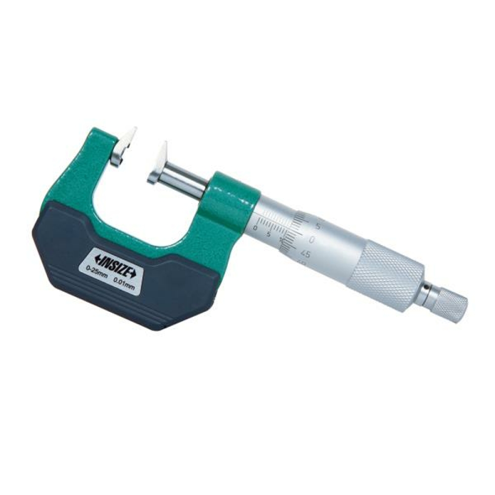 İnsize 0-25mm Çeneli Tip Mikrometre, Hassasiyet: 0.01mm