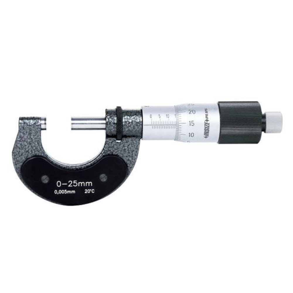İnsize 0-25mm Dış Çap Mikrometresi, Hassasiyet: 0.005mm