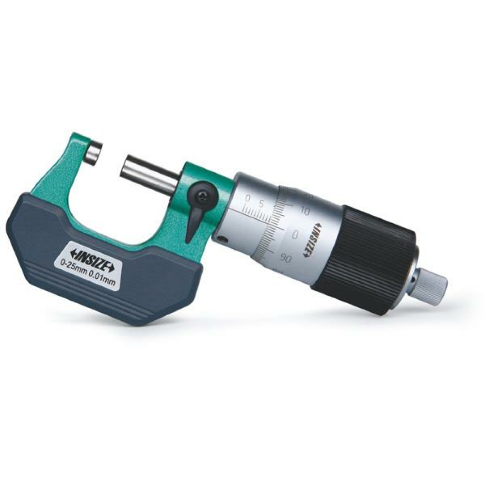 İnsize 0-25mm Dış Çap Mikrometresi (Hızlı İlerlemeli), Hassasiyet: 0.01mm