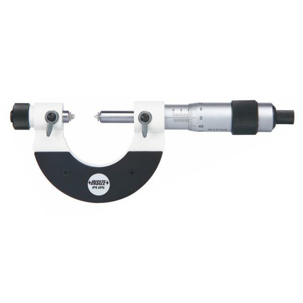 İnsize 0-25mm Dış Çap Vida Dişi Mikrometresi, Hassasiyet: 0.01mm