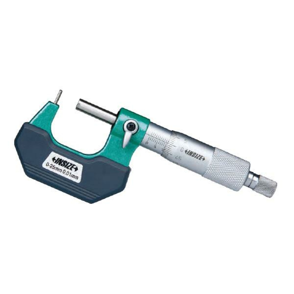 İnsize 0-25mm Mekanik Mikrometre (Boru Ve Silindir Et Kalınlığı İçin), Hassasiyet: 0.01mm Kod: 3261-25FA