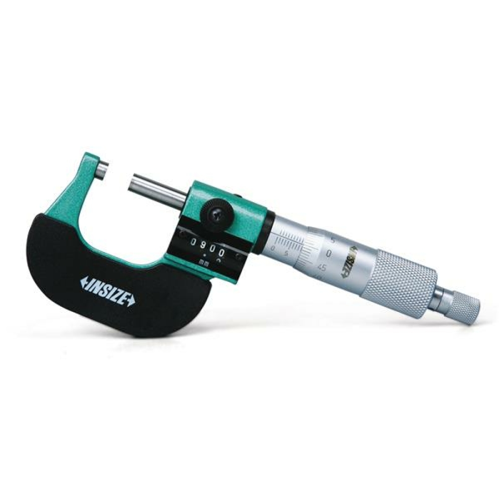 İnsize 0-25mm Numaratörlü Mikrometre, Hassasiyet: 0.01mm