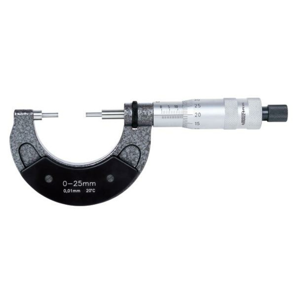 İnsize 0-25mm Oluk Mikrometresi, Hassasiyet: 0.01mm