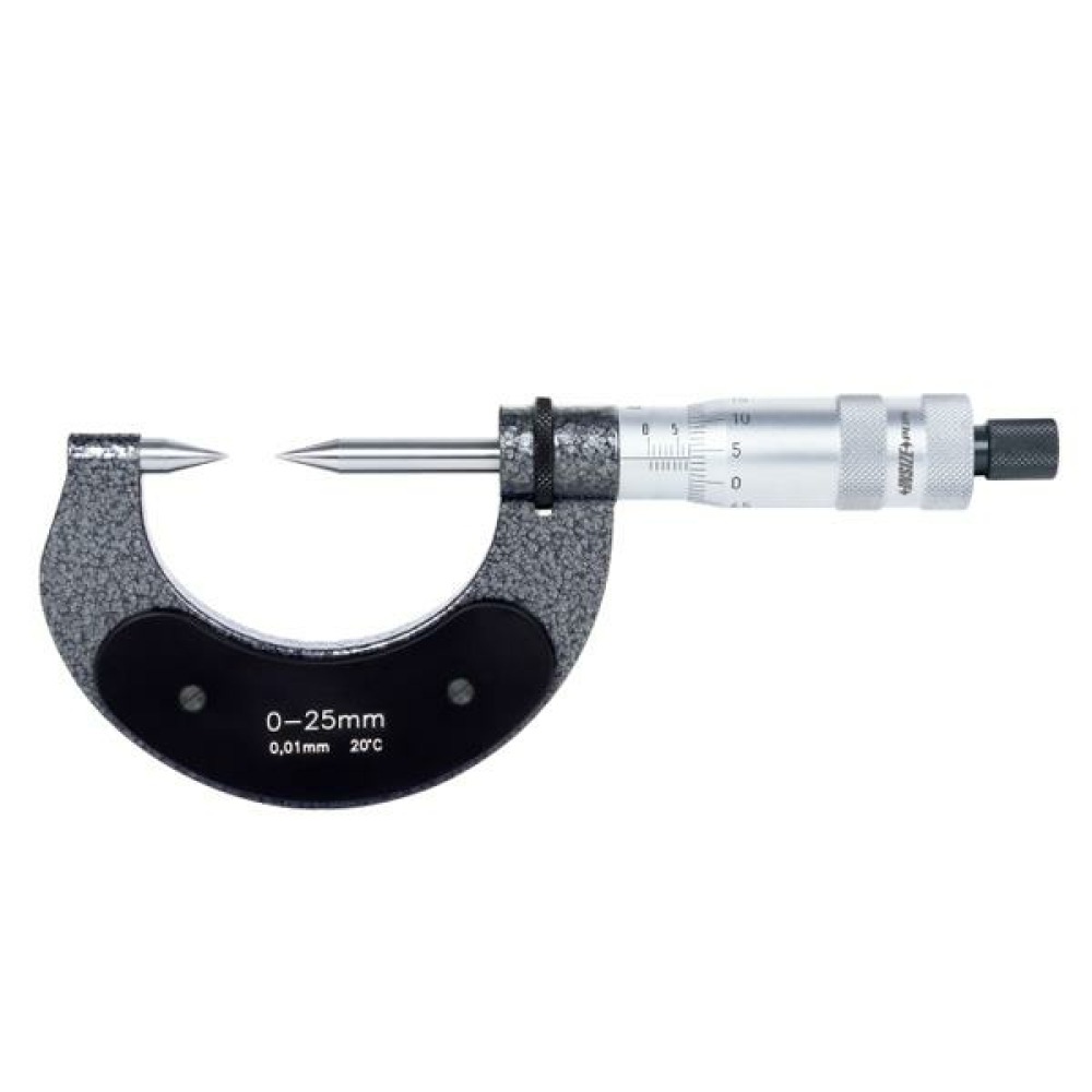 İnsize 0-25mm Sivri Uçlu Mikrometre, Hassasiyet: 0.01mm
