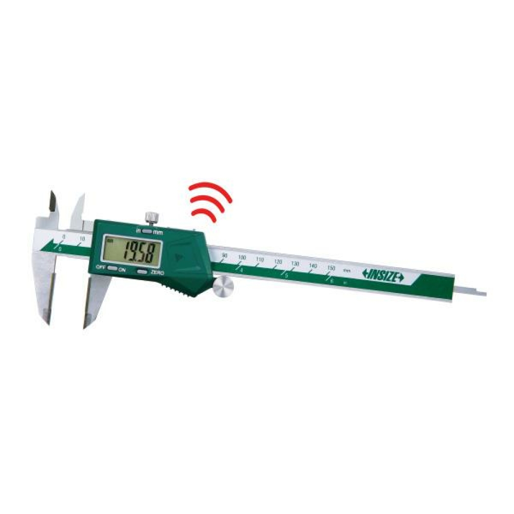 İnsize 0-300mm/0-12" Dijital Kumpas Sert Ölçüm Ağızlı (Alt Çene Sadece) - Kablosuz Veri Aktarımı, Hassasiyet: 0.01mm/0.0005"
