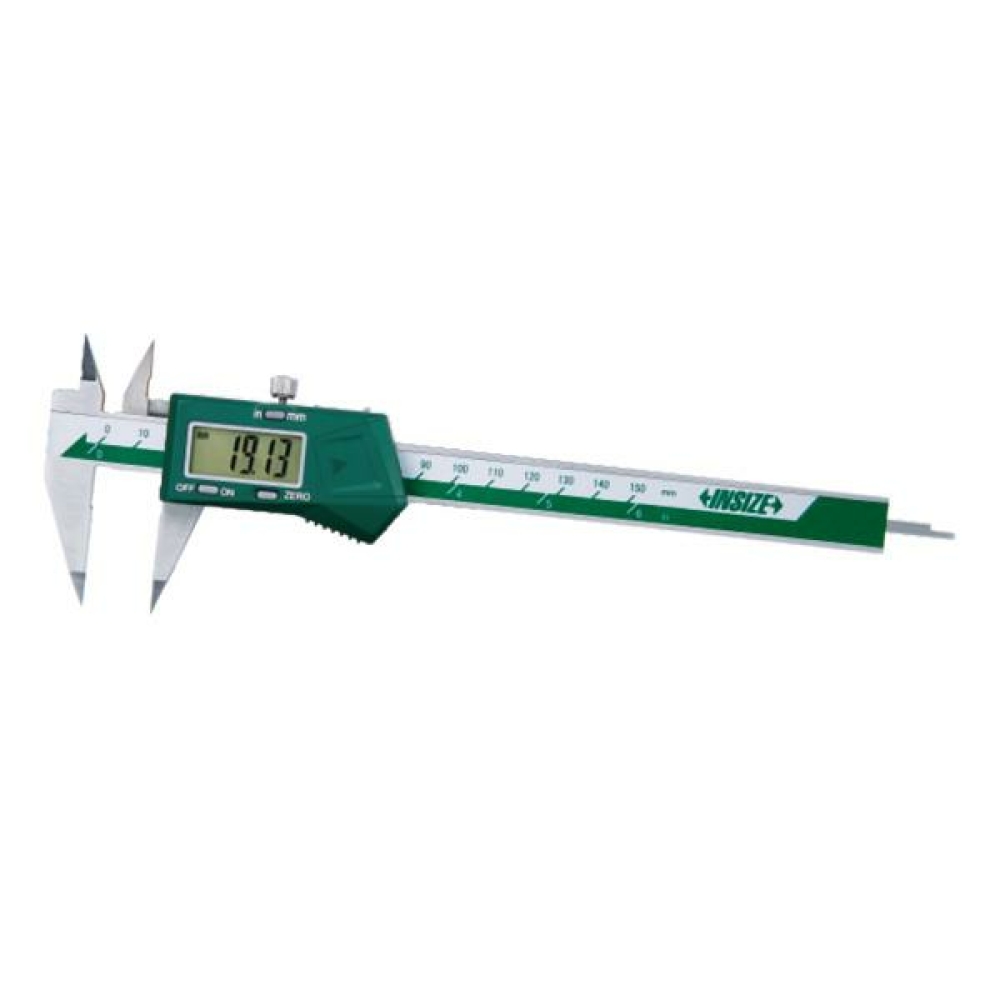 İnsize 0-300mm/0-12" Dijital Kumpas Sivri Uçlu, Hassasiyet: 0.01mm/0.0005"