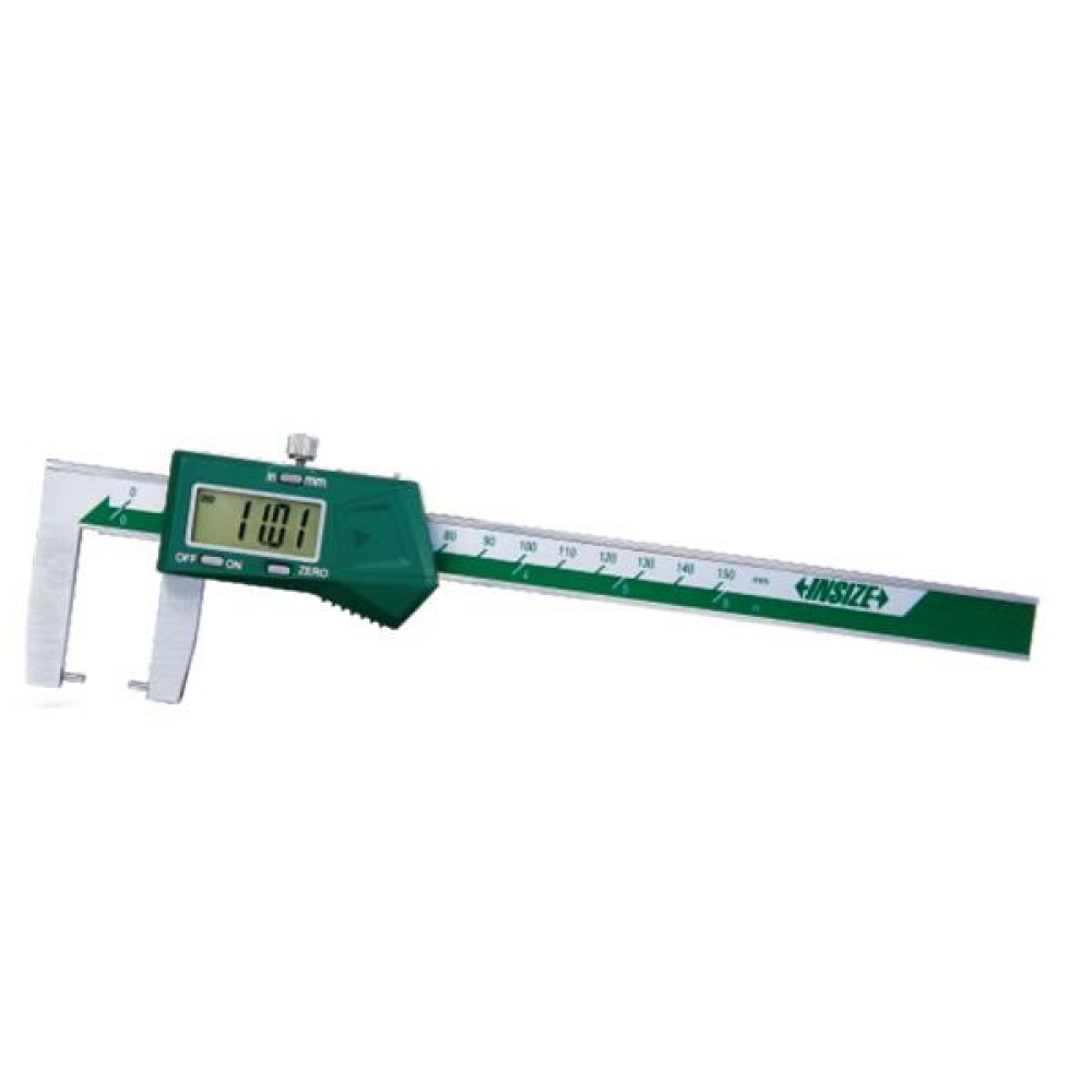 İnsize 0-300mm/0-12" Dijital Yuvarlak Uçlu Dış Kanal Kumpası, Hassasiyet: 0.01mm/0.0005"