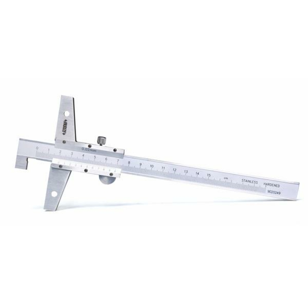 İnsize 0-300mm Mekanik Derinlik Kumpası Çengelli, Ayak Bağlanabilir, Taban: 100mm, Hassasiyet: 0.02mm