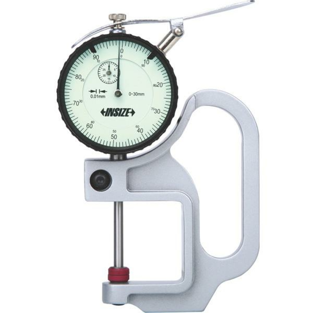 İnsize 0-30mm Saatli Kalınlık Ölçme Üst Yuvarlak Alt Uç Düz, Hassasiyet: 0.01mm