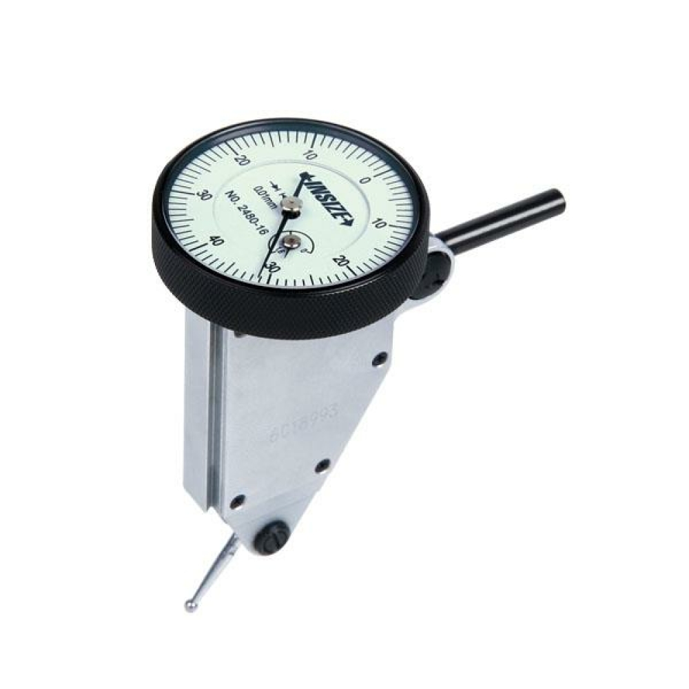 İnsize 1,6mm Uzun Ölçüm Aralıklı Salgı Saati (Dikey Gövde - Piston Ölçüm), Hassasiyet: 0.01mm