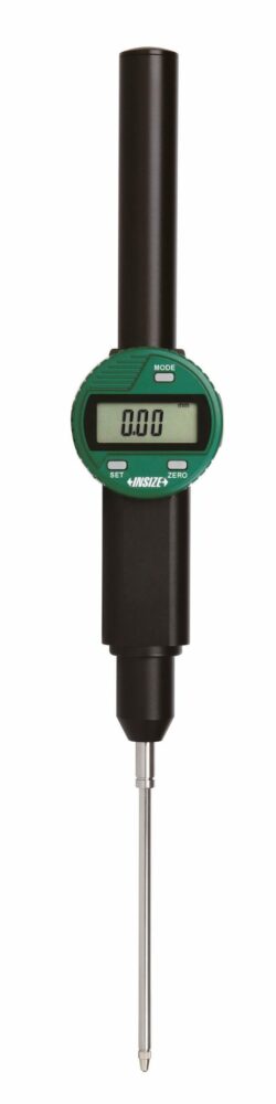 İnsize 100mm/4" Dijital Komparatör Saati, Kulaklı Kapaklı - Uzun Çalışma Mesafeli, Hassasiyet: 0.01mm/0.0005"