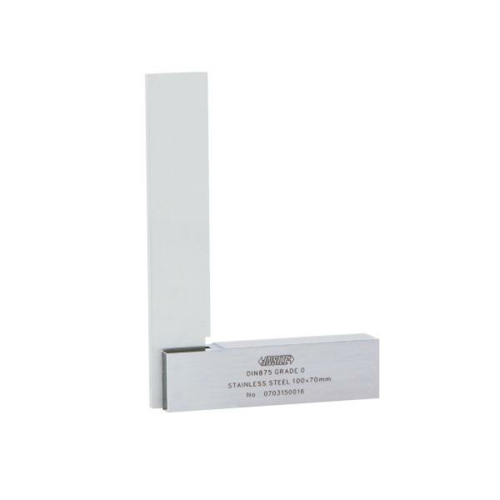 İnsize 100X70mm Düz Gönye 90 Derece/Geniş Taban Dın 875, Hassasiyet: 0, Hassasiyet:
