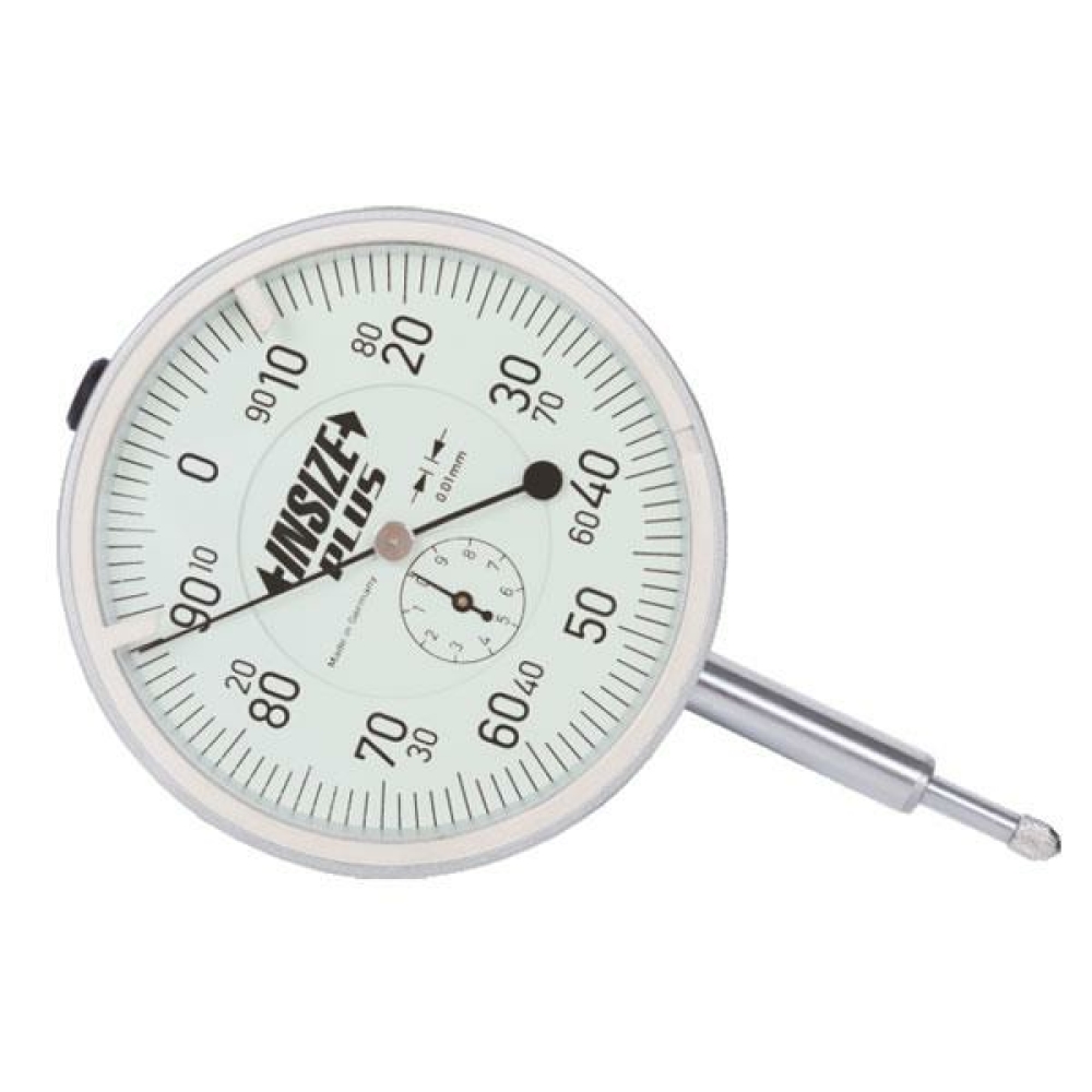 İnsize 10mm Komparatör Saati 80mm Çap, Hassasiyet: 0.01mm