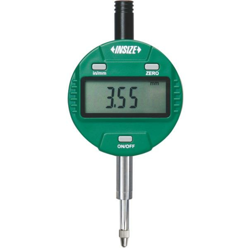 İnsize 12,7mm/0,5" Dijital Komparatör Saati, Düz Kapaklı, Hassasiyet: 0,01mm/0,0005''