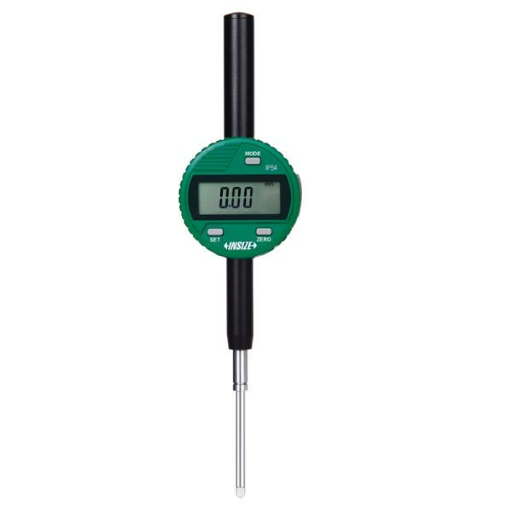 İnsize 12,7mm/0,5" Suya Dayanıklı Dijital Komparatör Saati, Ip65, Düz Kapaklı, Hassasiyet: 0.001mm/0.00005"