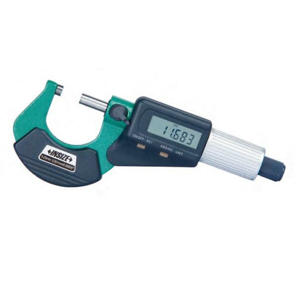 İnsize 150-175mm/6-7" Dijital Mikrometre (Standart Model, Bilgi Çıkışlı), Hassasiyet: 0.001mm/0.00005"