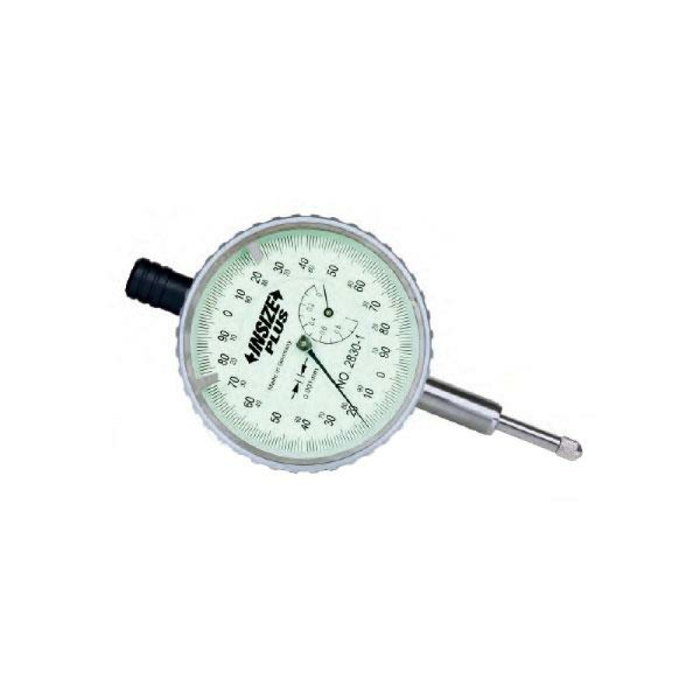 İnsize 1mm Komparatör Saati - Hassas Model (Düz Kapaklı), Hassasiyet: 0,001mm