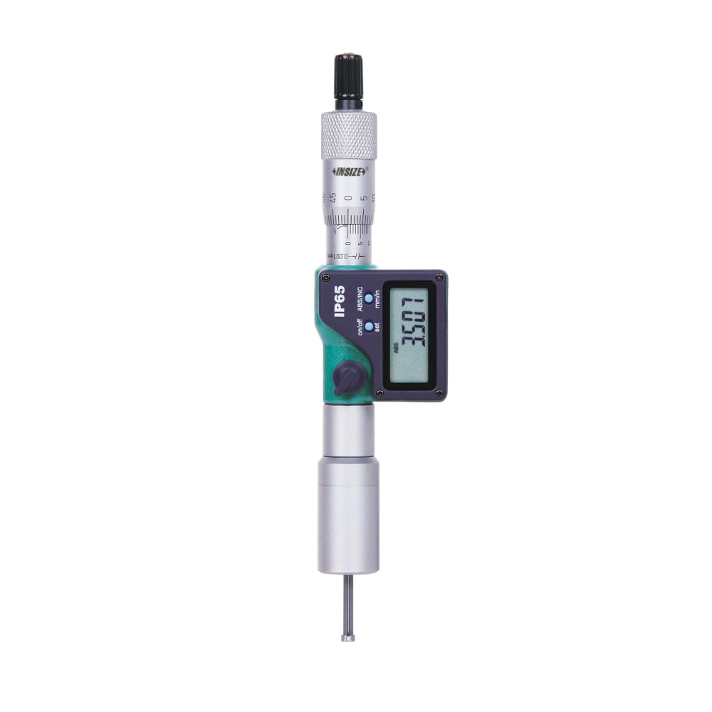 İnsize 2-2,5mm/0,08-0,10" Dijital Üç Ayaklı İç Çap Mikrometresi, Hassasiyet: 0.001mm/0.00005"