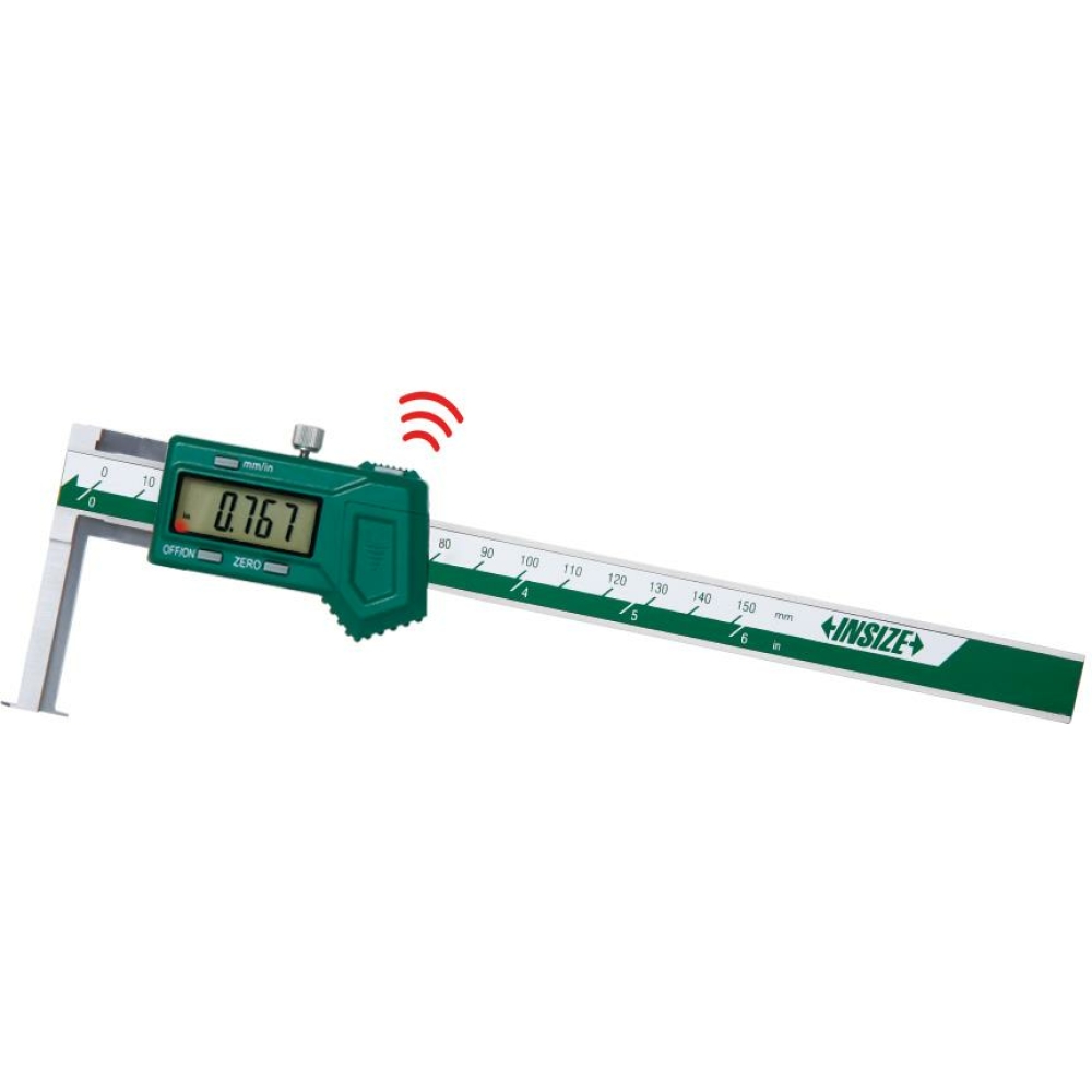 İnsize 20-300mm/0,79-12" Dijital İç Kanal Kumpası (İnce Ağızlı - Kablosuz Veri Transferi), Hassasiyet: 0.01mm/0.0005"
