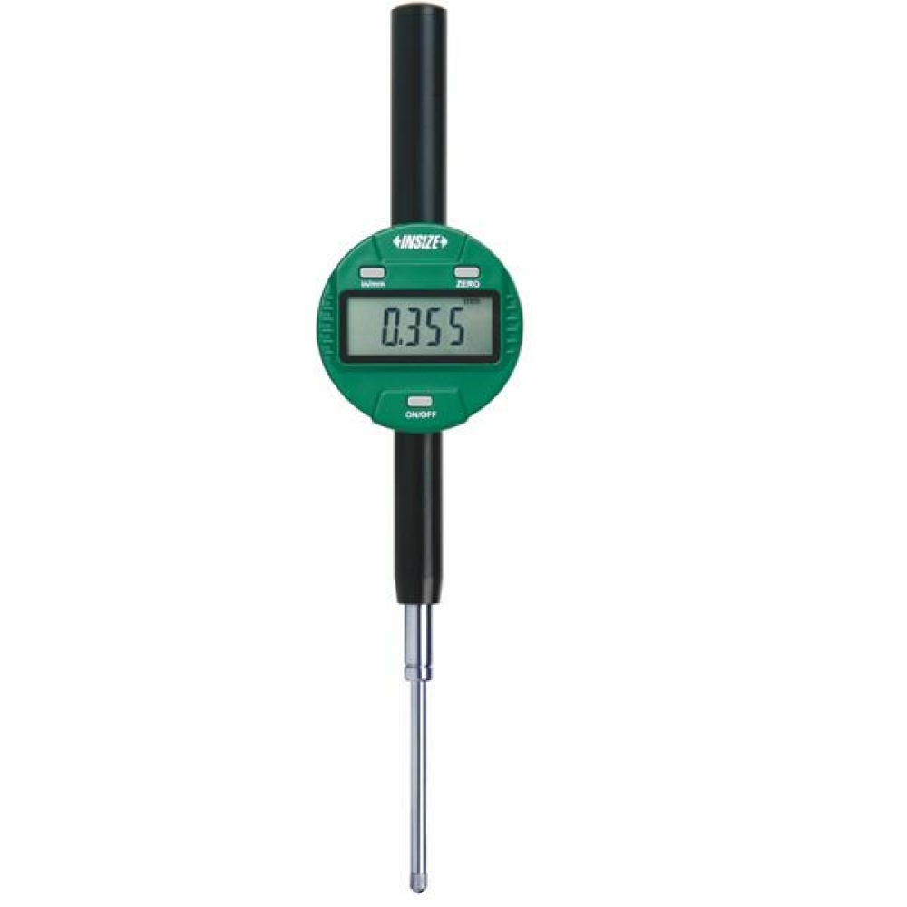 İnsize 25,4mm/1" Dijital Komparatör Saati, Düz Kapaklı, Hassasiyet: 0.01mm/0.0005"