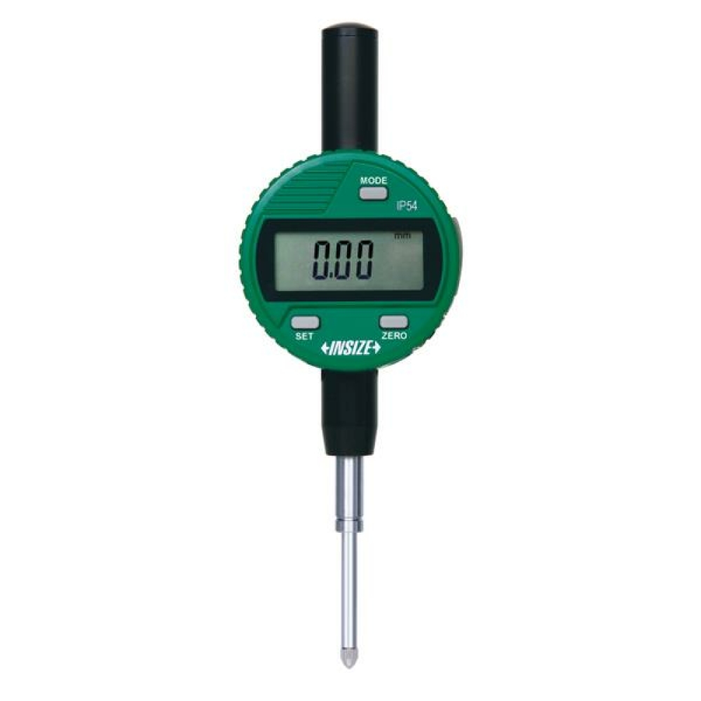 İnsize 25,4mm/1" Suya Dayanıklı Dijital Komparatör Saati, Ip54, Düz Kapaklı, Hassasiyet: 0.01mm/0.0005"
