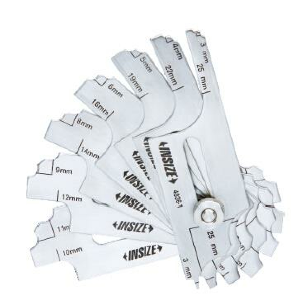 İnsize 3-25mm Kaynakçı Kumpası, Hassasiyet: 0,5mm