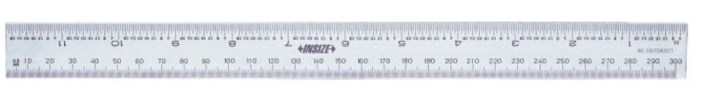 İnsize 300mm/12" Çelik Cetvel Bükülmez Tip