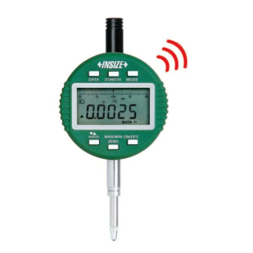 İnsize ,5"/12,7mm Yüksek, Hassasiyet:li Dijital Komparatör Saati (Kablosuz Veri Aktarımı - Düz Kapak), Hassasiyet: .00001"/0.0002mm