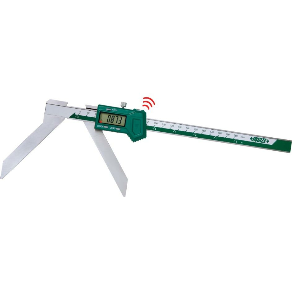 İnsize 5-150mm/0,2-6" Dijital Yay Yarıçap Kumpası - Kablosuz Veri Aktarımı, Hassasiyet: 0.01mm/0.0005"
