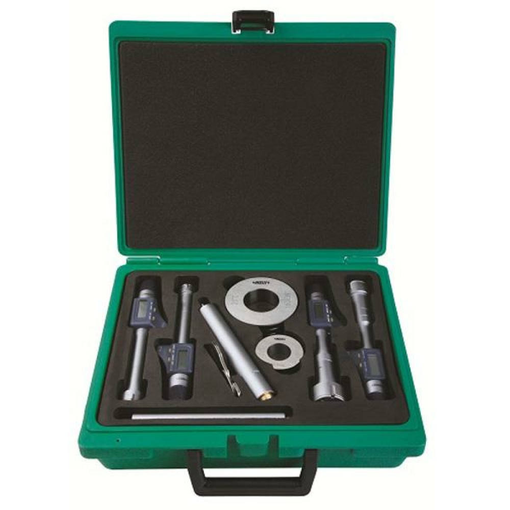 İnsize 50-100mm Dijital Üç Ayaklı Mikrometre Seti (4 Parça), Hassasiyet: 0.001mm