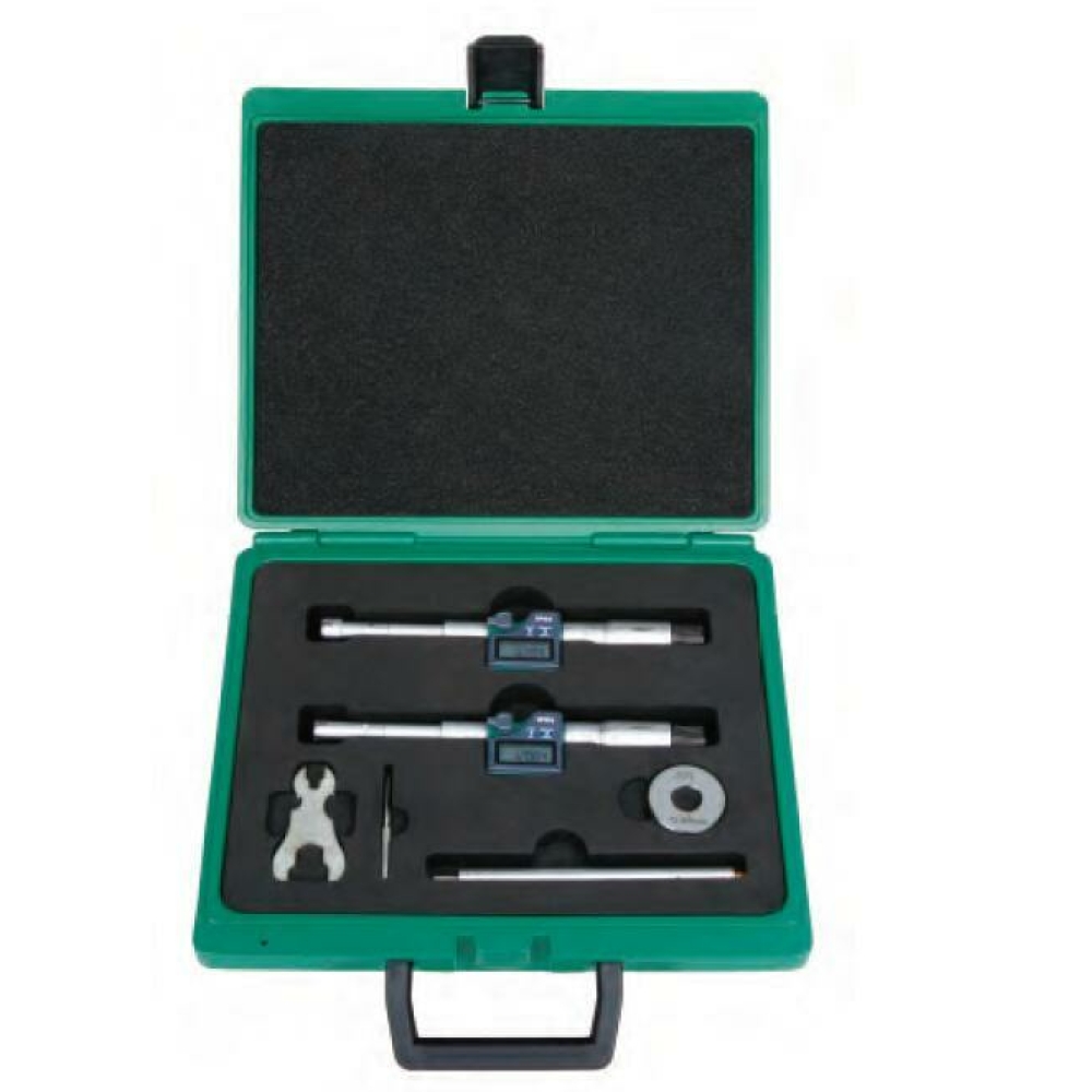 İnsize 6-12mm Dijital Üç Ayaklı Mikrometre Seti (3 Parça), Hassasiyet: 0.001mm