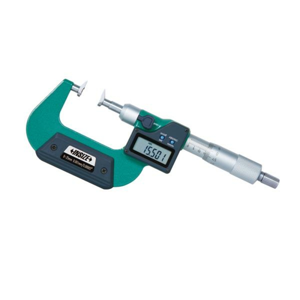 İnsize 75-100mm/3-4" Dijital Çene Tip Mikrometre, Hassasiyet: 0.001mm/0.00005"