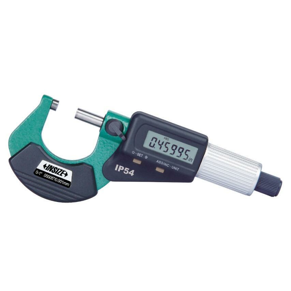İnsize 75-100mm/3-4" Dijital Mikrometre (Standart Model, Bilgi Çıkışlı), Hassasiyet: 0.001mm/0.00005"