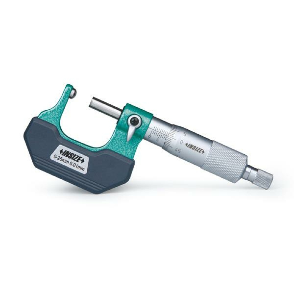 İnsize 75-100mm Küresel Uçlu Mikrometre (Düz Uçlu Mil), Hassasiyet: 0.01mm