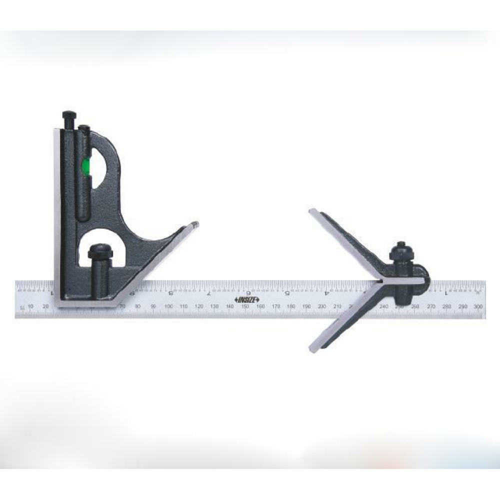 İnsize Kombinasyonlu Açı Ölçer, Hassasiyet: 0.5mm, 1/32" And 1mm, 1/64" Kod: 2278-3