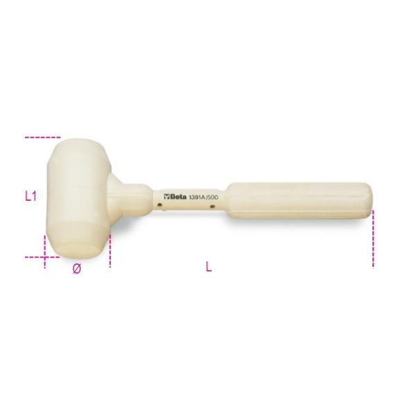 Beta 1391A-500 Plastik Çekiç Ürün Kodu 013910205