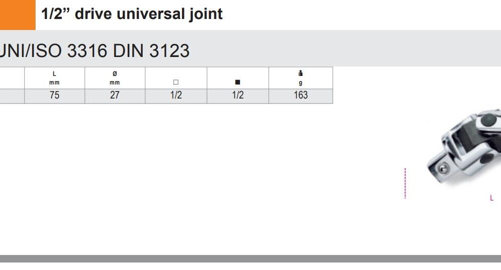 Beta 920/25 Mafsallı 1/2 Ürün Kodu 009200830